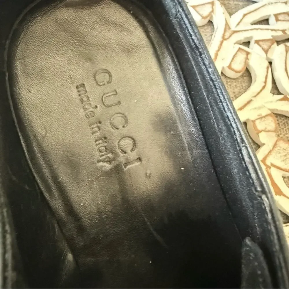 Gucci Black Leather Oxford Shoes Men’s 40.5 US 7